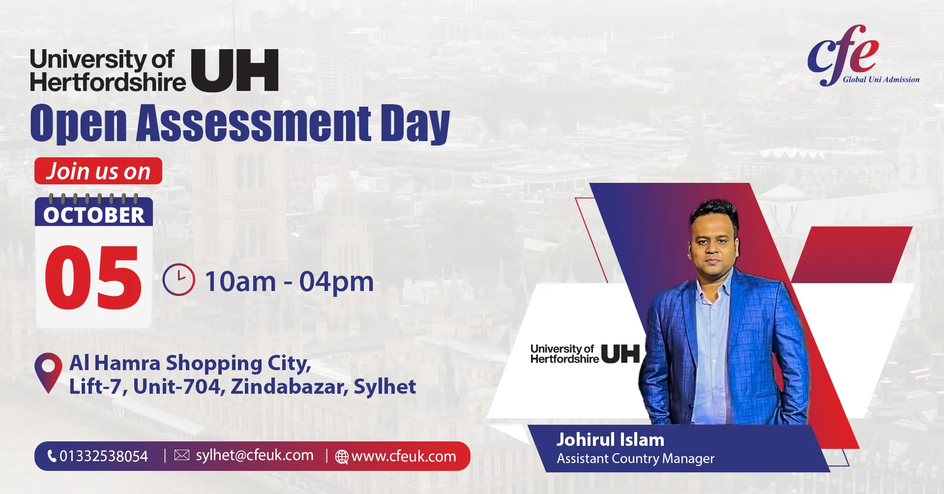 University of Hertfordshire Open Assessment Day in Sylhet